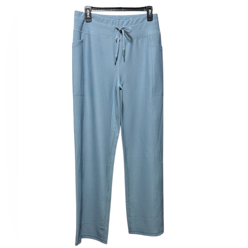 Women's Casual Blue Wide Leg Yoga Pants